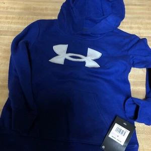 Under Armour Hoodie Youth Kids Size 6 Blue Brand New - Picture 1 of 4