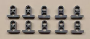 10 NEW Lego Technic Pin Connector Plate 1x2x1 2/3 (Double on Top) DARK BLUISH - Picture 1 of 1
