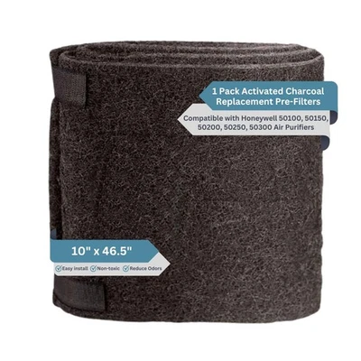 Prefiltro de zeolita de carbón activado 10 x 46,5 para purificadores de aire Honeywell Foto 1 de 4
