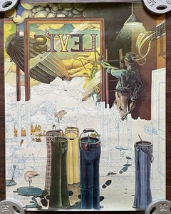 Levi’s Paint By Number Poster By Paul Pratchenko Big E Levi Strauss 60s 70s Rare - Picture 1 of 9
