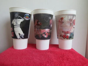 2006 Cincinnati Reds Griffey Bench Dunn Holographic 7" Plastic Cups By Skyline - Picture 1 of 7