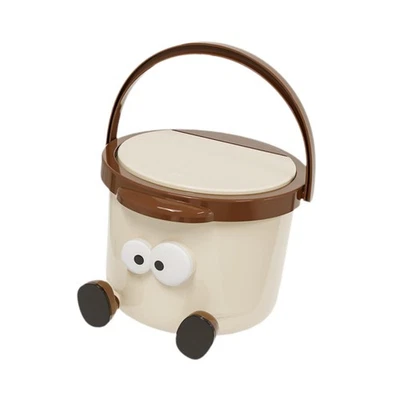 Small Trash Can Garbage Can Compact Countertop Practical Convenient with Handle - Image 1 of 4