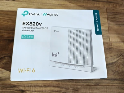 Tp-Link Aginet EX820V Ax6000 Dual Band Wi-Fi 6 Voip Router Easymesh Remote Mesh - Image 1 of 4