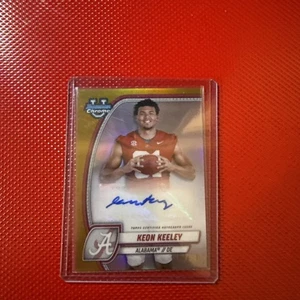 2024 bowman university football Keon Keeley Auto /50 - Picture 1 of 2