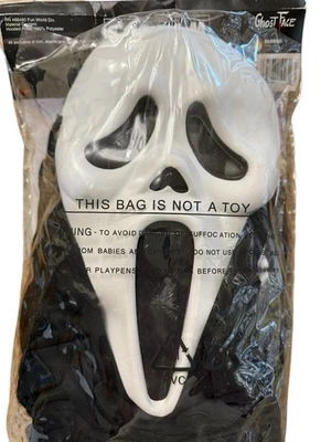 Scream Ghost Face Costume Sealed Mask Fun World 1997 Vintage - Image 1 of 3