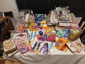 Lot Arts Craft Scrap Book Tombow Liquid Glue Tape Paper Edgers Mambi Stickers - Picture 1 of 24