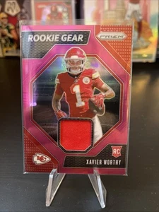 2024 Panini Prizm NFL Xavier Worthy Rookie Gear RC Pink RC Kansas City Chiefs - Picture 1 of 1