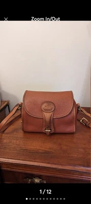 Vintage Dooney & Bourke Saddle Tan Essex Bag Crossbody Adjustable - Image 1 of 4