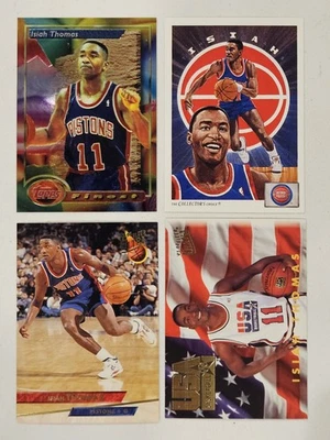 Isiah Thomas Joe Dumars Dennis Rodman Lote 22 Cartas Pistones Años 90 Estrellas NBA Foto 1 de 4