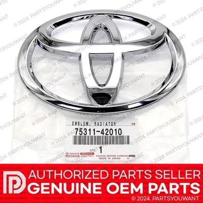 GENUINO Toyota 06-12 RAV4 OEM Parrilla Delantera Emblema Insignia 75311-42010 / 7531142010 Foto 1 de 4