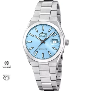 OROLOGIO AUTOMATICO UOMO LOTUS 18996 1 39 AZZURRO ACCIAIO ORIGINALE PE 2025 - Afbeelding 1 van 5