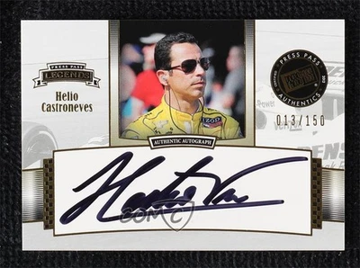 2012 Press Pass Legends Gold /150 Helio Castroneves Hélio #LG-HC Auto - Image 1 of 2