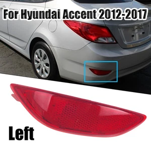 Bumper Replacement Part for Hyundai For Accent Sedan Red Left Rear Reflector - Picture 1 of 12