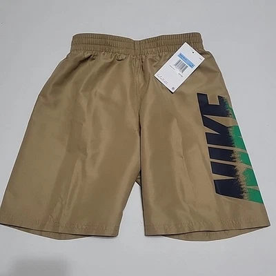 Nike Niños Grandes 6 Pulgadas Natación Viaje Voleibol Pantalones Cortos Bañador Beige/Tostado Talla M Foto 1 de 4