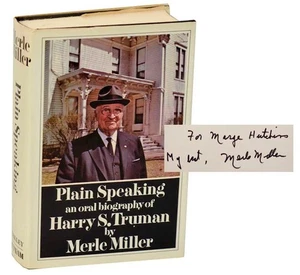 Merle MILLER / PLAIN SPEAKING AN ORAL BIOGRAPHY OF HARRY S TRUMAN #182778 - Bild 1 von 2