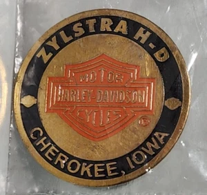 Pegatina adhesiva metálica Zylstra Harley Davidson para motocicletas Cherokee Iowa - Imagen 1 de 4