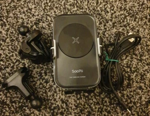 SooPii Dual Coils Wireless Car Charger,15W Fast Wireless Charging- Unboxed - Picture 1 of 5