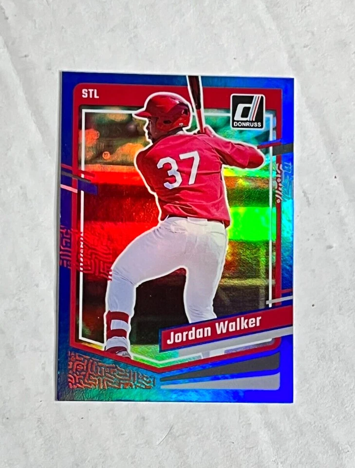 JORDAN WALKER 2023 Panini Donruss BLUE FOIL HOLO SP RC #114! CARDINALS! INVEST! - Image 1 of 1