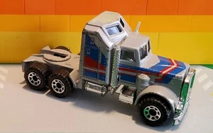 VTG MATCHBOX 1:64 1981 KENWORTH AERODYNE SEMI SILVER BLUE MACAU - Picture 1 of 3