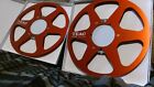 Set Of Metal Tape Reel Teac 1003 Sytle For X2000r  Reel To Reel And Others. Red
