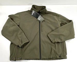 NWT 2XL BLAUER 4660 SOFTSHELL FLEECE JACKET COAT PARKA OD GREEN PATCH REMOVED - Picture 1 of 3