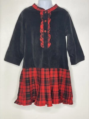 Precioso Vestido P'tite mom Boutique Diseñador Rosas Caladas Niña Talla 2T Foto 1 de 3