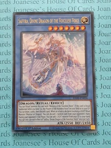LEDE-EN034 Saffira, Divine Dragon of the Voiceless Voice Yu-Gi-Oh Card 1st New - Picture 1 of 3