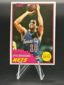 1981-82 Topps NBA Basketball #17 Otis Birdsong Nets casi nuevo - Imagen 1 de 2