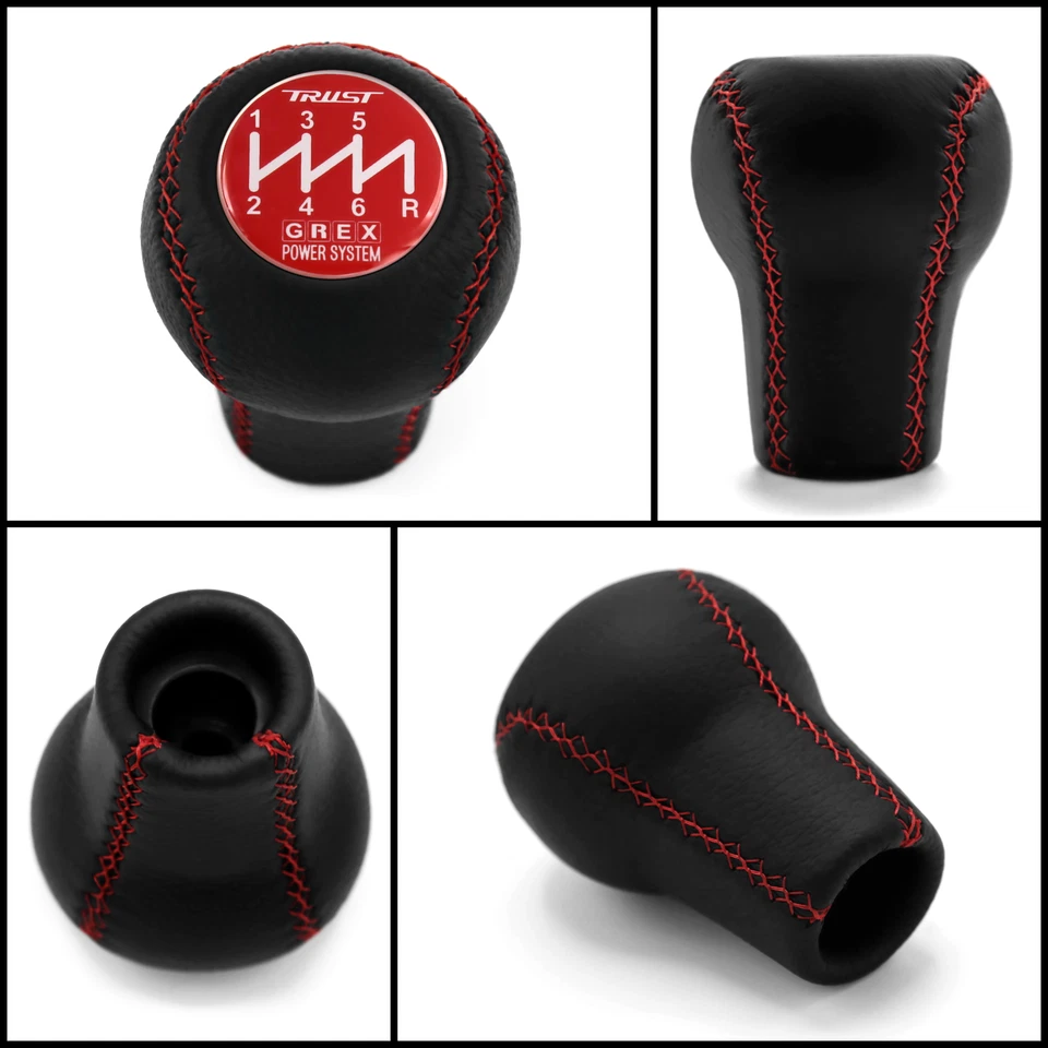 POMO DE CAMBIO HONDA 6 VELOCIDADES ROJO COSTURA S2000 CIVIC 7 8 TYPE-S INTEGRA DC5 ACURA RSX Foto 1 de 4