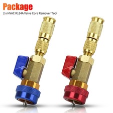 2 pezzi valvola HVAC AC R134A R12 core alta e bassa pressione rimozione rapida montaggio