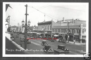 Francobollo Huntington Park BPOE Pacific Boulevard Cars California anni '20 - Foto 1 di 1