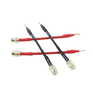 Suanqi Flex Pin Banana Plugs to 4mm Female Banana Jack Speaker Audio Adapter ... - Picture 1 of 5