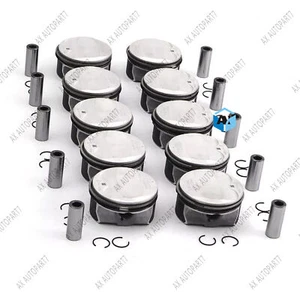 10pcs STD Φ92mm Pistons & Rings Set For BMW M5 M6 E60 E61 E63 E64 5.0 V10 S85B50 - Picture 1 of 7