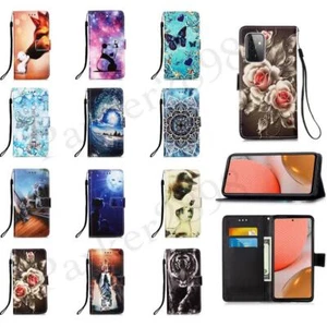 Case for Galaxy A82 A72 A71 A52 A51 A42 A41 A32 A22 A12 5G Pattern Wallet Cover - Picture 1 of 27