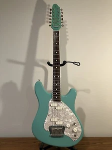 Vintage Fender Squier Venus 12 String Sea Foam Green W/Case - Picture 1 of 17