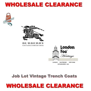 Vintage Wholesale Joblot London Fog/Burberry Trench Coats Grade C - Picture 1 of 16