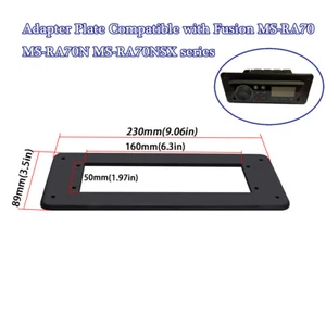 Black Universal Adapter Plate Fits Fusion MS-RA70 Seamless Radio Integration USA - Picture 1 of 5