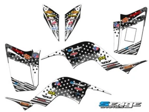 All Years RAPTOR 90 MERICA Grey Senge Graphics Kit Compatible with Yamaha - Picture 1 of 7