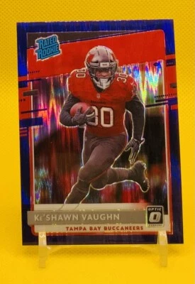 2020 Optic Rated Rookie Purple Shock Ke'Shawn Vaughn RC #186 - Image 1 of 2