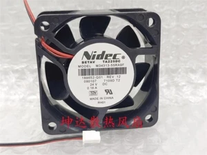 Nidec M34313-55RA9F 24V 0.16A 6025 6CM 2-Wire Inverter Cooling Fan - Picture 1 of 3