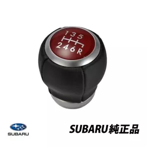 Genuine Subaru WRX STI S4 VAB VAG Levorg Red Face Leather Shift Knob 35022VA010 - Picture 1 of 6
