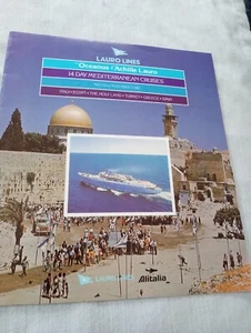 Lauro Lines Achille Lauro 1981 Mediterranean Brochure - Picture 1 of 8