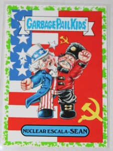 GARBAGE PAIL KIDS 2018 We Hate the 80s GREEN #5b "Nuclear Escala-Sean"