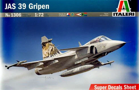 Jas 39 Gripen Fighter Plastic Kit 1:72 Model ITALERI - Immagine 1 di 1