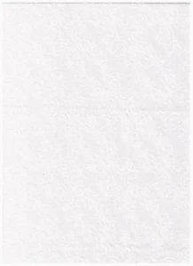 Christmas Poinsettias & Peppermints White Scroll Fabric 26" - Picture 1 of 1