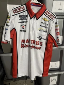 Spire Motorsports Mattress Chevy M Team Issue Crew Shirt NASCAR Carson Hocevar - Picture 1 of 3