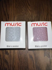 Mini altoparlante Bluetooth due musiche rosa e bianco - Foto 1 di 3