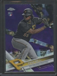 2017 Topps Chrome Josh Bell #158 Rookie RC Purple Refractor/299 Pirates - Imagen 1 de 2