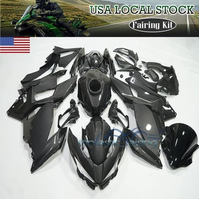 Carbon Fiber Painted Fairing Kit For KAWASAKI NINJA 400 2018-2023 ABS Bodywork - Image 1 of 4