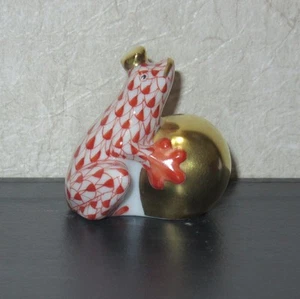 Herend figure The Frog King  Red Unused - Picture 1 of 5